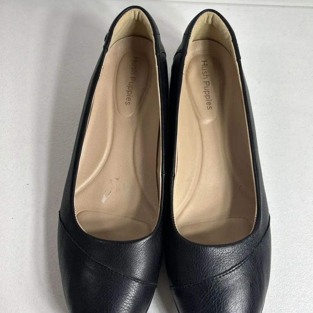 Hush Puppies Women’s Shoes Size 12 Black Linnet Bria Slip On Leather Loafer